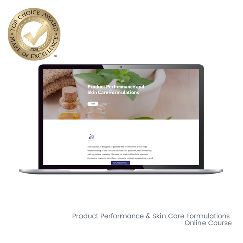 Product Performance and Skin Care Formulations Online Course